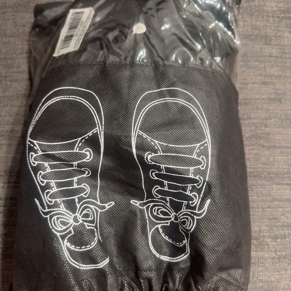 Black Drawstring Shoes - used once